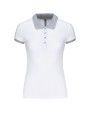 Polo personnalisable KARIBAN Polo piqué bicolore femme