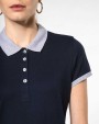 Polo personnalisable KARIBAN Polo piqué bicolore femme