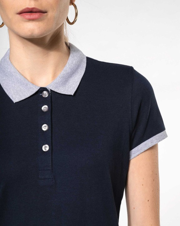 Polo personnalisable KARIBAN Polo piqué bicolore femme