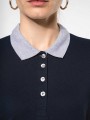 Polos à personnaliser KARIBAN Polo piqué bicolore femme 