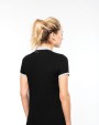 Poloshirt KARIBAN Piqué-damespolo tweekleurig voor bedrukking &amp; borduring