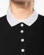 Poloshirt KARIBAN Piqué-damespolo tweekleurig voor bedrukking &amp; borduring