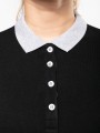 Polos à personnaliser KARIBAN Polo piqué bicolore femme 