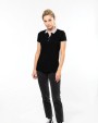 Poloshirt KARIBAN Piqué-damespolo tweekleurig voor bedrukking &amp; borduring