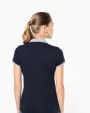 Poloshirt KARIBAN Piqué-damespolo tweekleurig voor bedrukking &amp; borduring