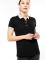 Polos à personnaliser KARIBAN Polo piqué bicolore femme 