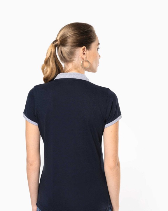 Polo personnalisable KARIBAN Polo piqué bicolore femme