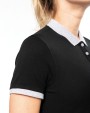 Poloshirt KARIBAN Piqué-damespolo tweekleurig voor bedrukking &amp; borduring
