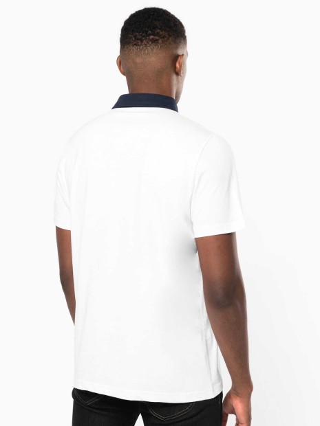 Polos à personnaliser KARIBAN Polo jersey bicolore homme 