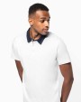KARIBAN Zweifarbiges Jersey-Polohemd für Herren Poloshirt personalisierbar