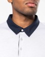 KARIBAN Zweifarbiges Jersey-Polohemd für Herren Poloshirt personalisierbar