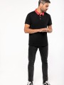 Polos à personnaliser KARIBAN Polo jersey bicolore homme 