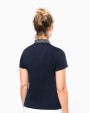KARIBAN Zweifarbiges Jersey-Polohemd für Damen Poloshirt personalisierbar