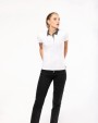 KARIBAN Zweifarbiges Jersey-Polohemd für Damen Poloshirt personalisierbar