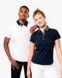 KARIBAN Zweifarbiges Jersey-Polohemd für Damen Poloshirt personalisierbar