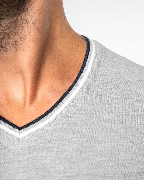 T-shirt personnalisable KARIBAN T-shirt maille piquée col V homme