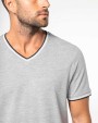 T-shirt personnalisable KARIBAN T-shirt maille piquée col V homme