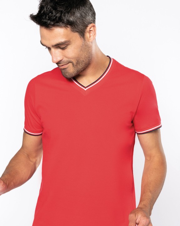 T-shirt personnalisable KARIBAN T-shirt maille piquée col V homme