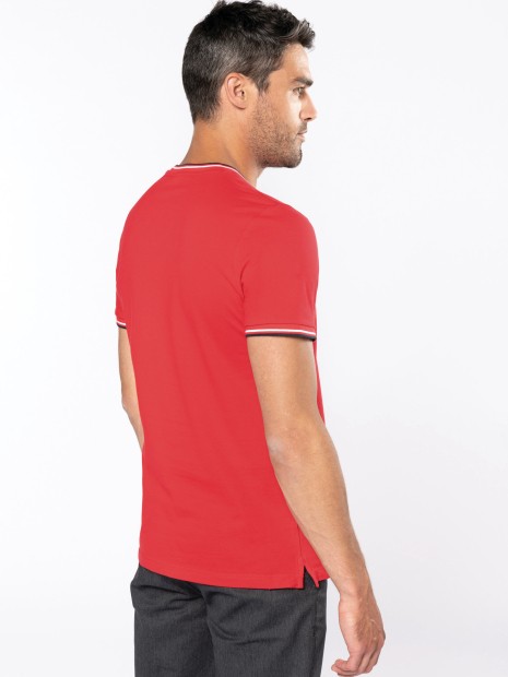 T-Shirts à personnaliser KARIBAN T-shirt maille piquée col V homme 