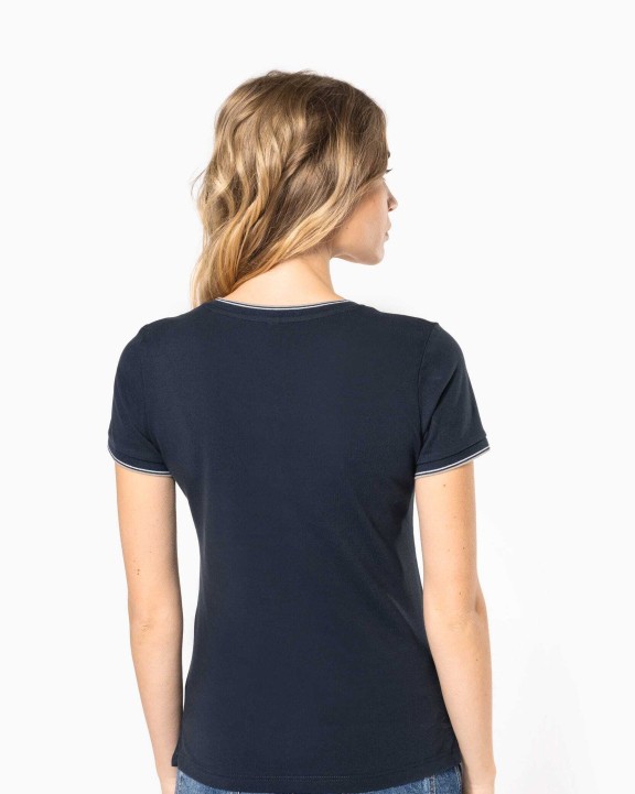 T-shirt personnalisable KARIBAN T-shirt maille piquée col V femme
