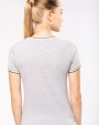 KARIBAN Ladies’ piqué knit V-neck T-shirt T-Shirt personalisierbar