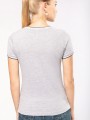 T-Shirts à personnaliser KARIBAN T-shirt maille piquée col V femme 