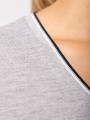 T-Shirts à personnaliser KARIBAN T-shirt maille piquée col V femme 