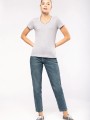 T-Shirts à personnaliser KARIBAN T-shirt maille piquée col V femme 