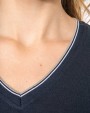 T-shirt personnalisable KARIBAN T-shirt maille piquée col V femme