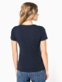 T-Shirts à personnaliser KARIBAN T-shirt maille piquée col V femme 