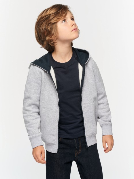 Sweat-shirts à personnaliser KARIBAN Sweat-shirt zippé capuche enfant 