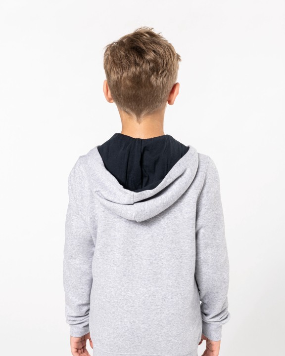 Sweater KARIBAN Kindersweatvest met capuchon voor bedrukking &amp; borduring