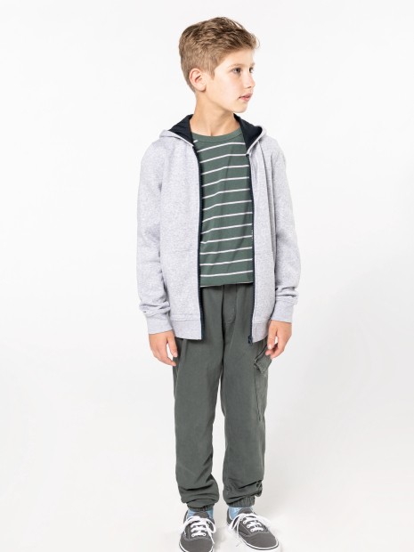 Sweat-shirts à personnaliser KARIBAN Sweat-shirt zippé capuche enfant 