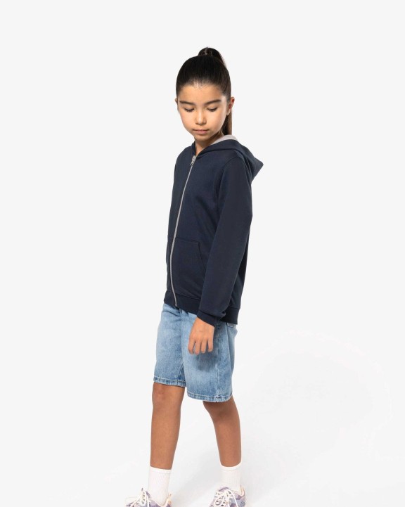Sweat-shirt personnalisable KARIBAN Sweat-shirt zippé capuche enfant