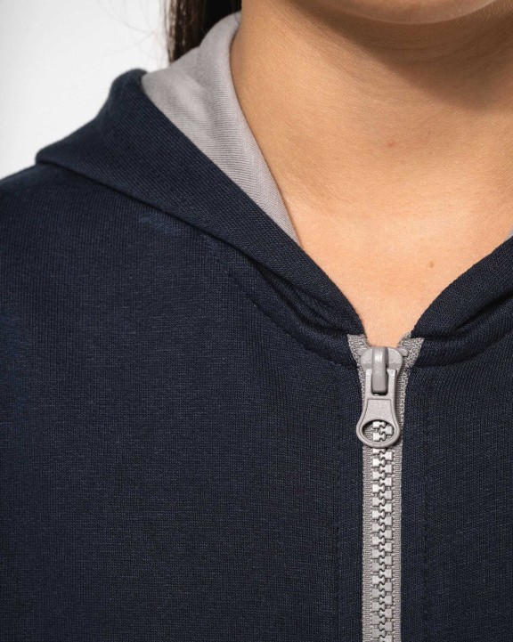 KARIBAN Kinder KAPUZENSWEATSHIRT mit Reißverschluss Sweatshirt personalisierbar