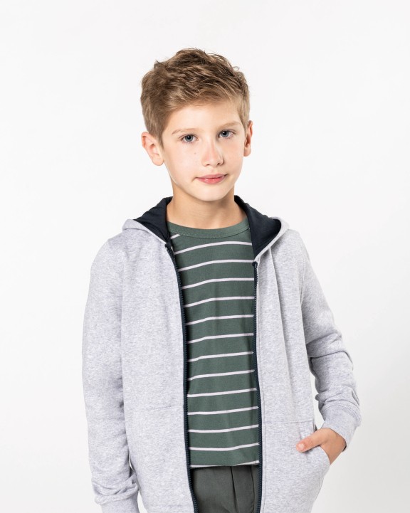 Sweat-shirt personnalisable KARIBAN Sweat-shirt zippé capuche enfant