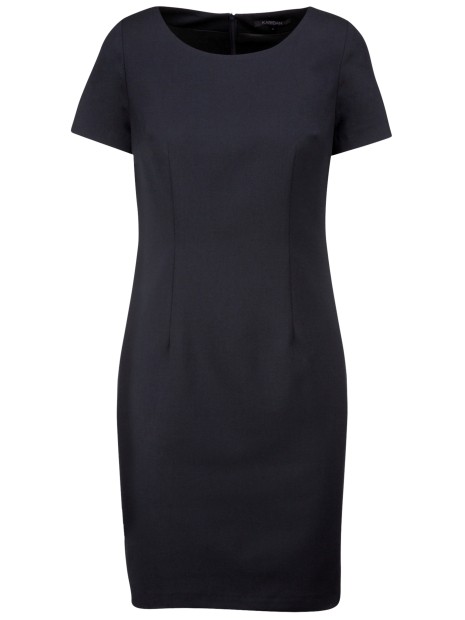 KARIBAN Robe manches courtes bleu marine personnalisable