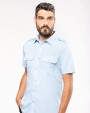 Chemise personnalisable KARIBAN Chemise pilote manches courtes homme