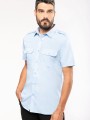 Chemises à personnaliser KARIBAN Chemise pilote manches courtes homme 