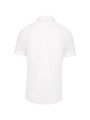 KARIBAN Chemise pilote manches courtes homme blanc personnalisable