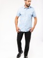 Chemises à personnaliser KARIBAN Chemise pilote manches courtes homme 