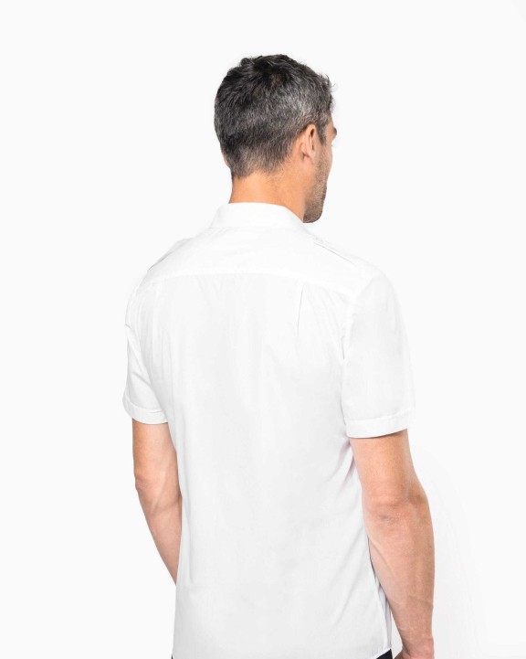 Chemise personnalisable KARIBAN Chemise pilote manches courtes homme