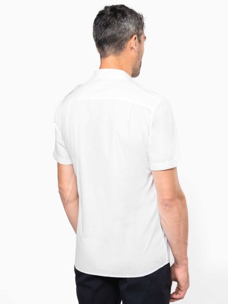 Chemises à personnaliser KARIBAN Chemise pilote manches courtes homme 