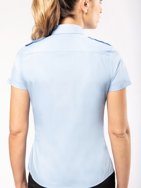 Chemises à personnaliser KARIBAN Chemise pilote manches courtes femme 