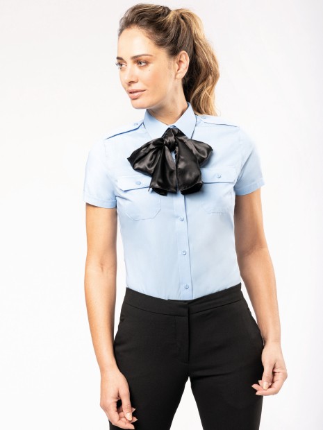 Chemises à personnaliser KARIBAN Chemise pilote manches courtes femme 