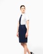 KARIBAN Kurzarm-Pilotenhemd für Damen Hemd personalisierbar