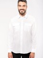 Chemises à personnaliser KARIBAN Chemise pilote manches longues homme 