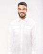 KARIBAN Langarm-Pilotenhemd für Herren Hemd personalisierbar