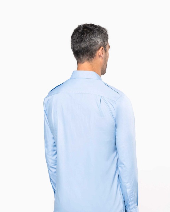Chemise personnalisable KARIBAN Chemise pilote manches longues homme