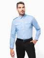 Chemises à personnaliser KARIBAN Chemise pilote manches longues homme 